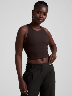 Refocus Ribbed Cropped Tank