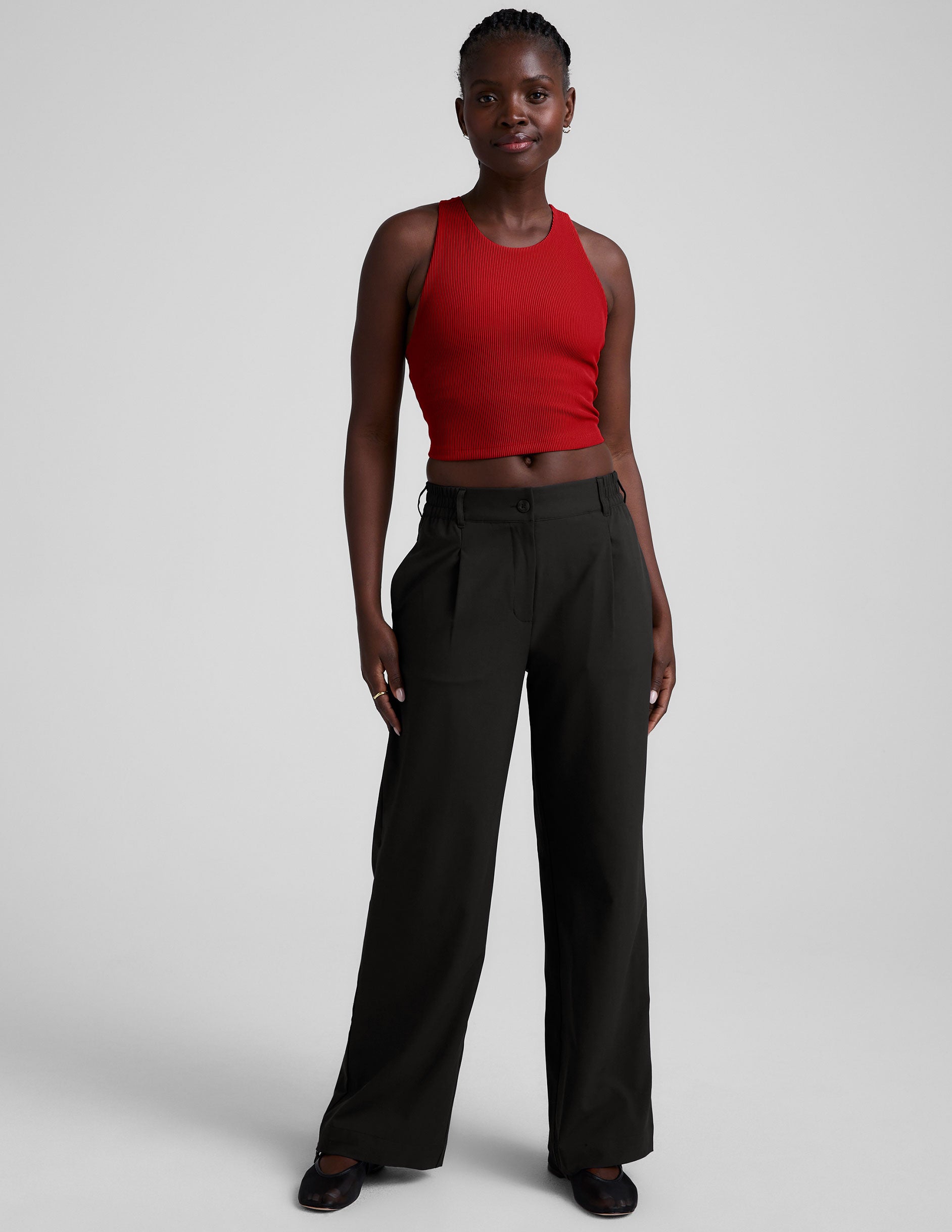 Refocus Ribbed Cropped Tank - Image 4