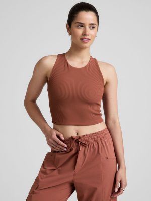 Refocus Ribbed Cropped Tank