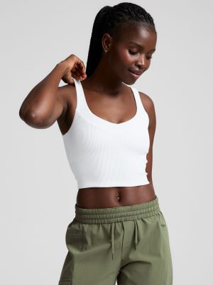 Impulse Ribbed Cropped Tank