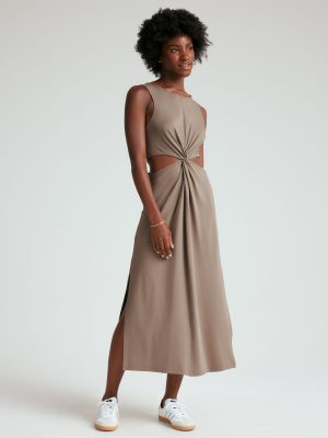 Around The World Front Twist Dress