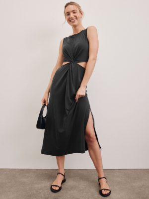 Around The World Front Twist Dress