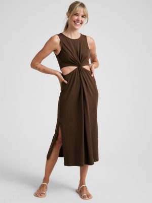 Around The World Front Twist Dress