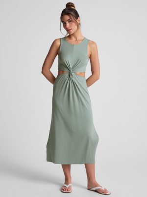 Around The World Front Twist Dress