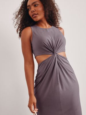 Around The World Front Twist Dress