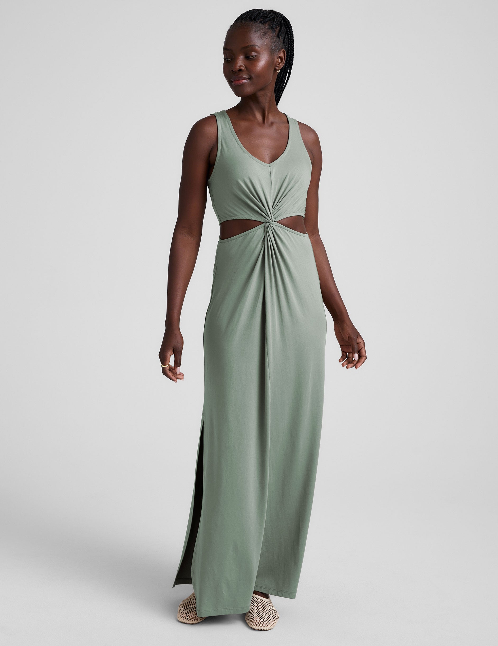 Maxi Around The World Front Twist Dress - Image 3