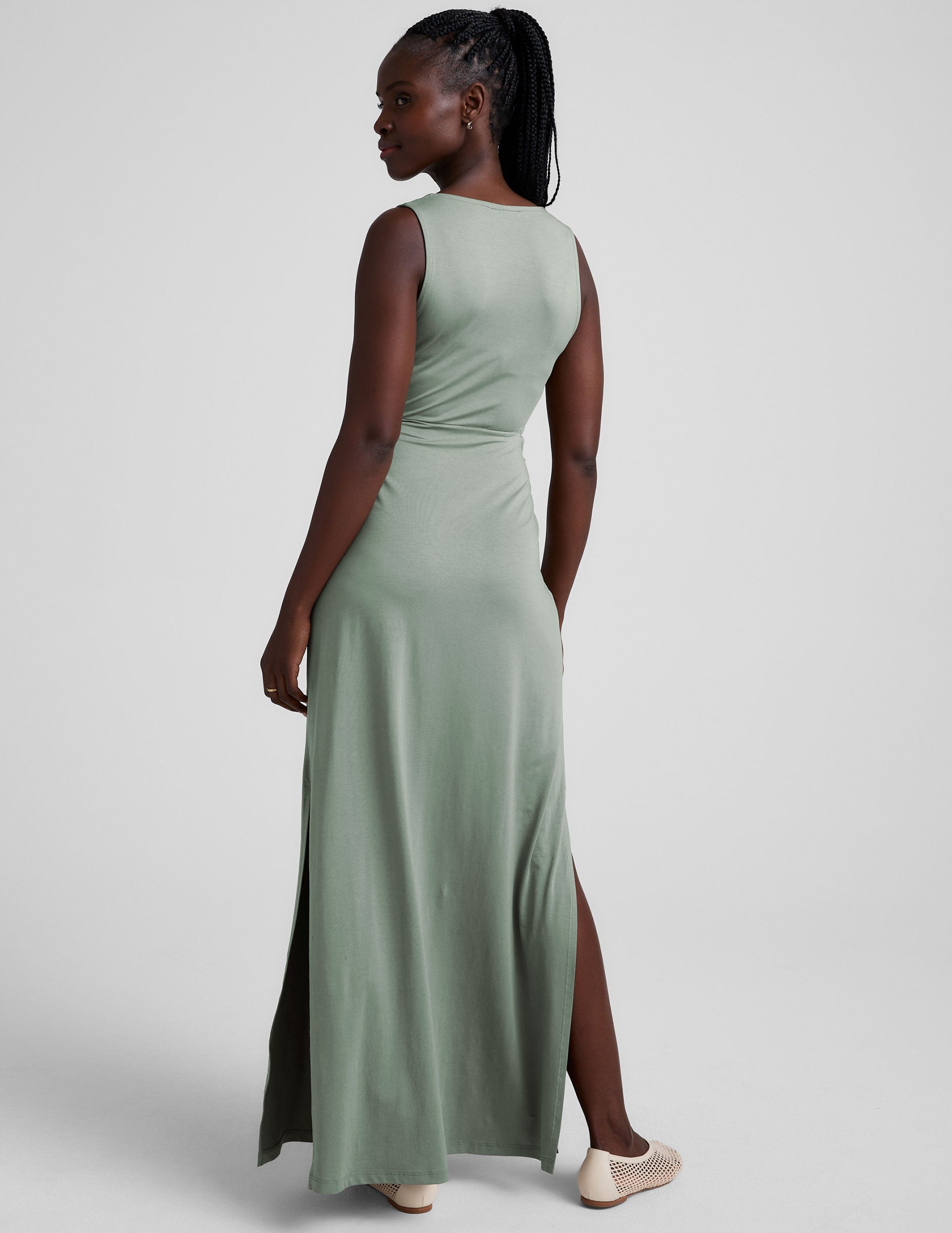 Maxi Around The World Front Twist Dress - Image 5