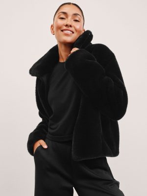 On The List Faux Fur Jacket