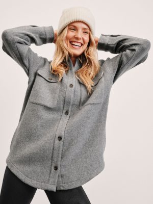 Insulated Wool Shirt Jacket