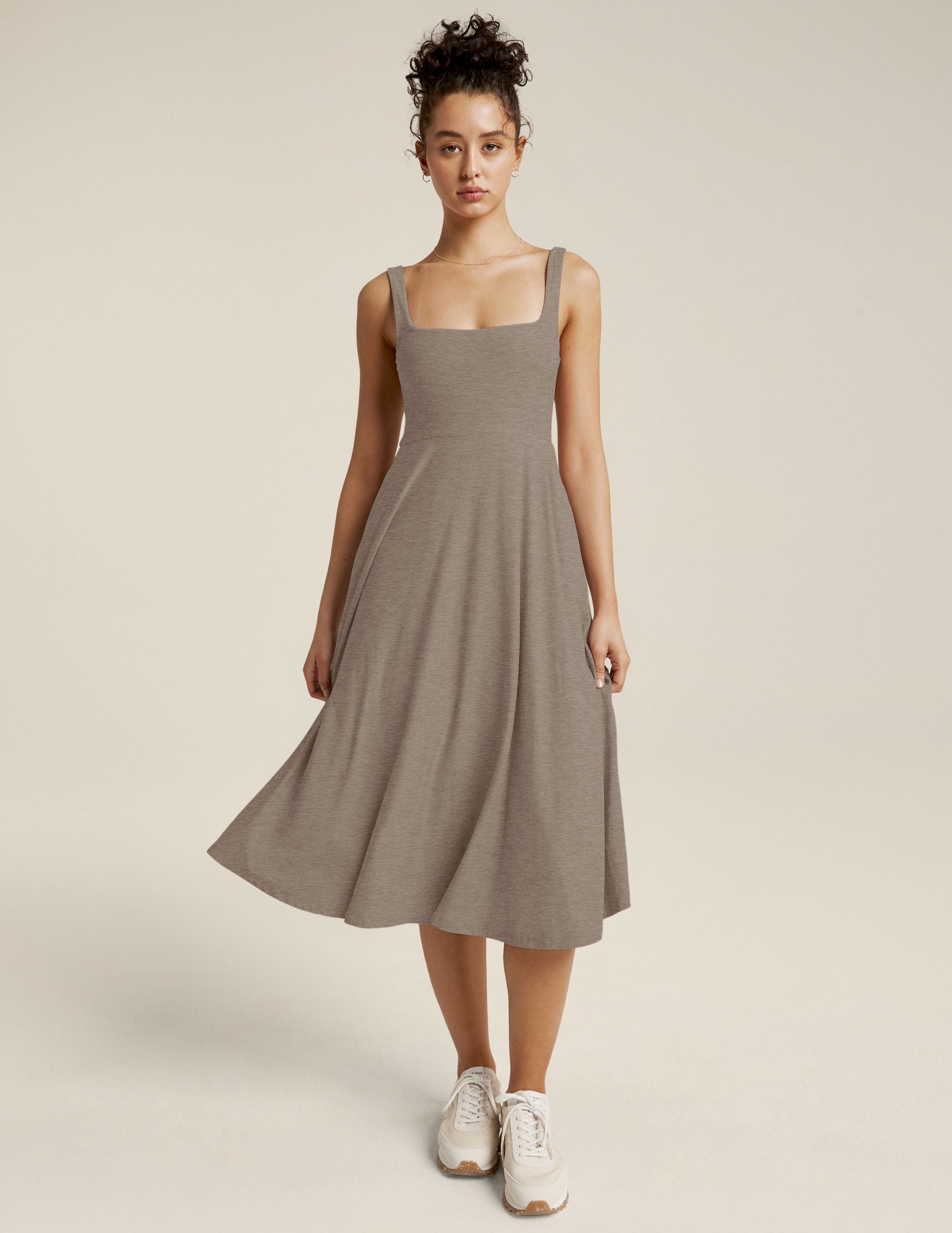 Featherweight At The Ready Square Neck Dress - Image 2
