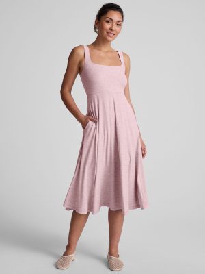Featherweight At The Ready Square Neck Dress