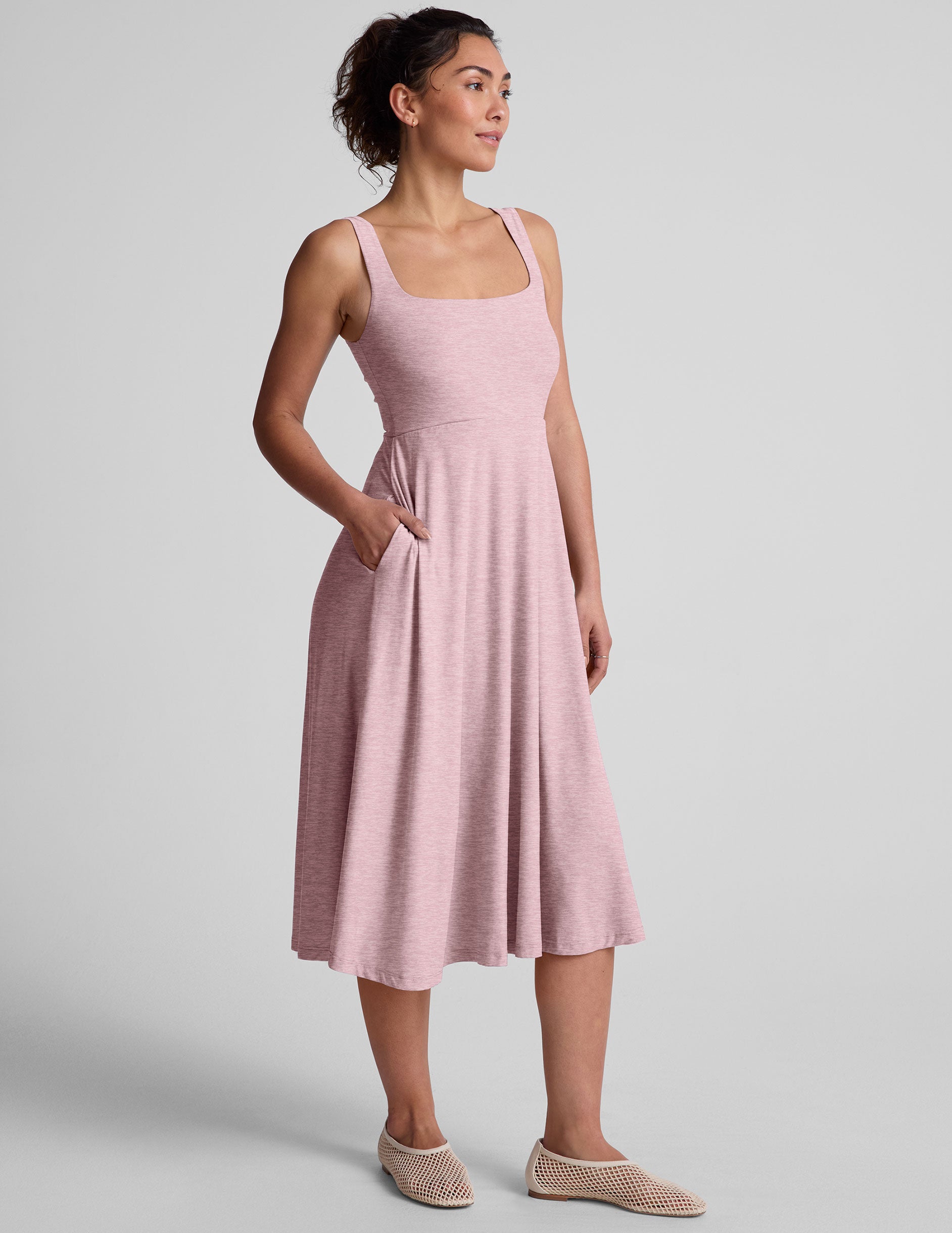 Featherweight At The Ready Square Neck Dress - Image 2