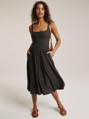 Featherweight At The Ready Square Neck Dress