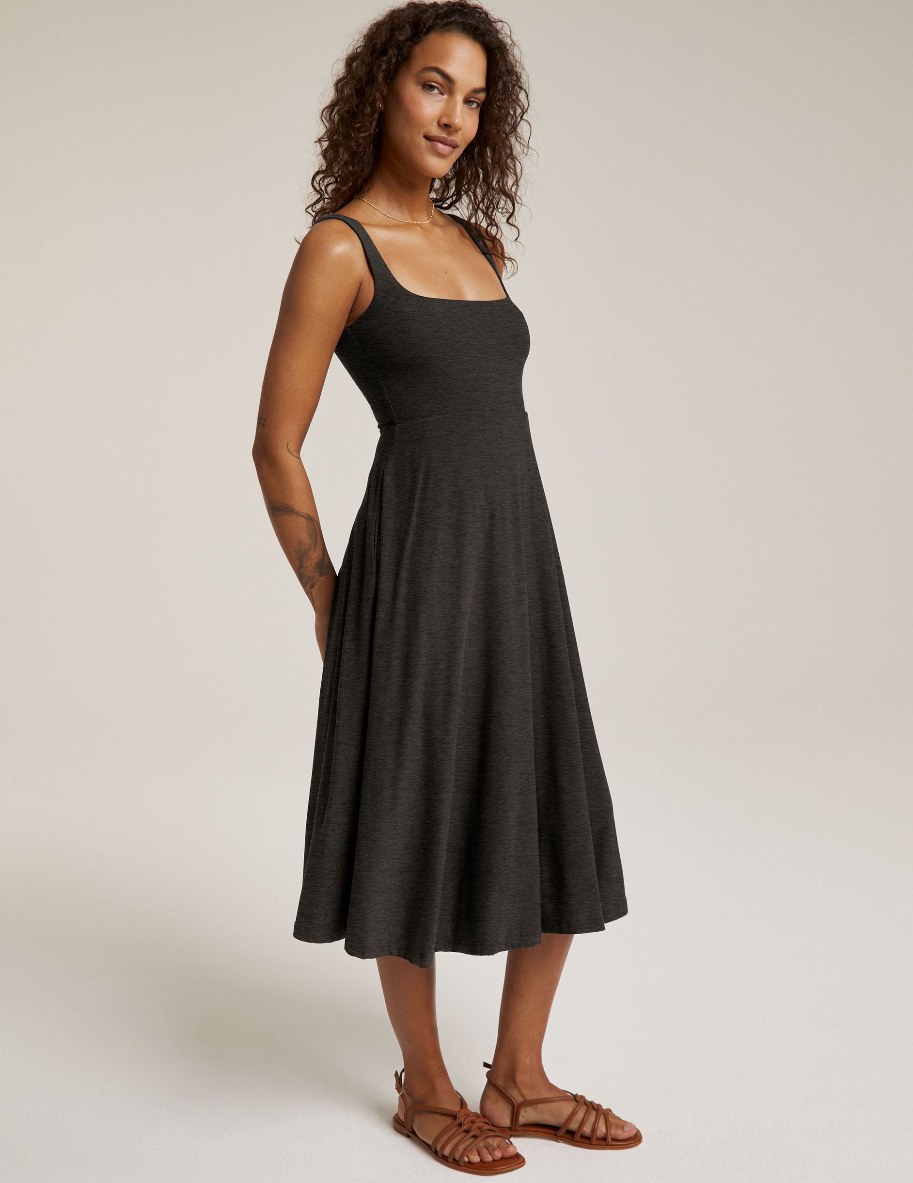Featherweight At The Ready Square Neck Dress - Image 2