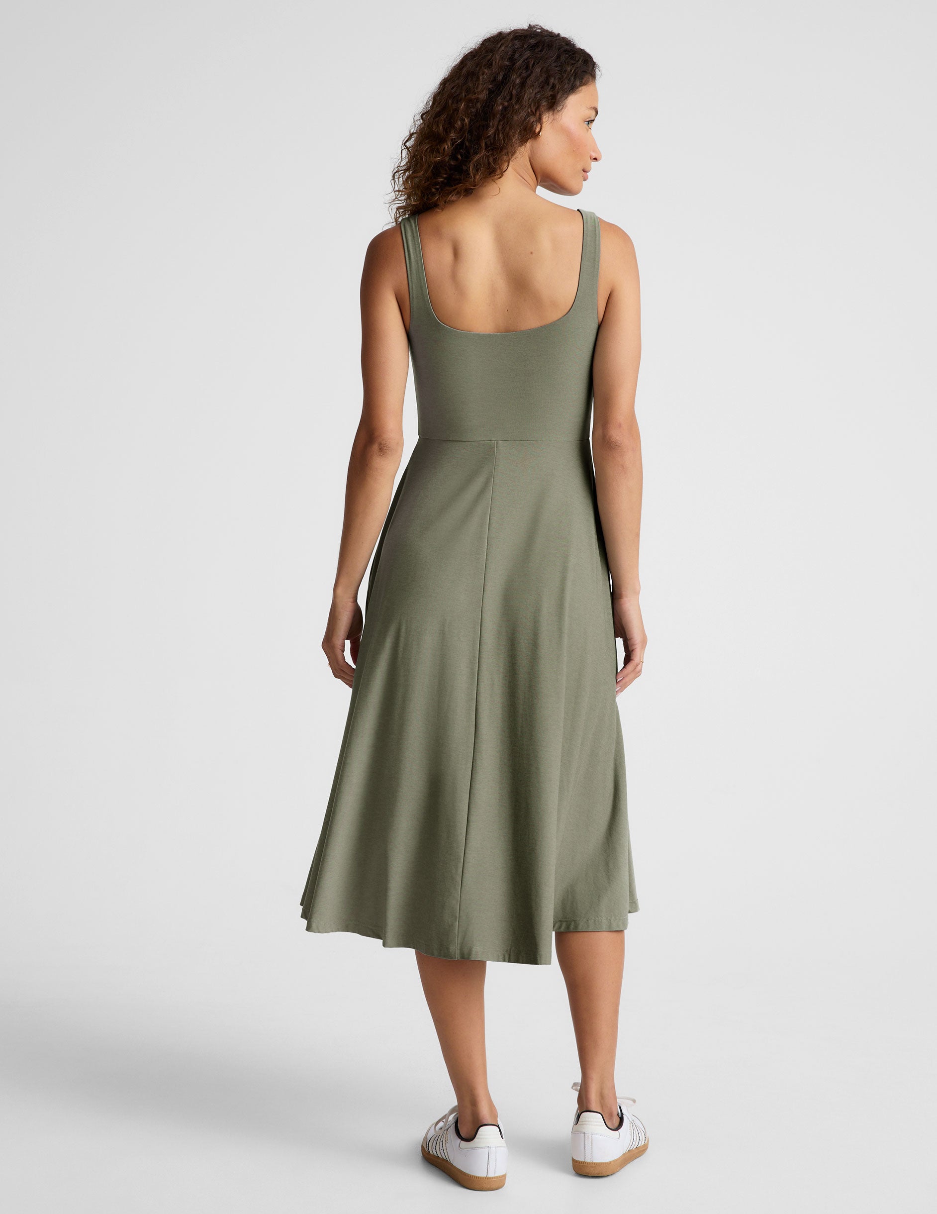 Featherweight At The Ready Square Neck Dress - Image 4