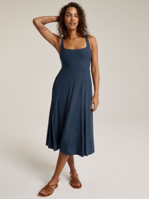 Featherweight At The Ready Square Neck Dress
