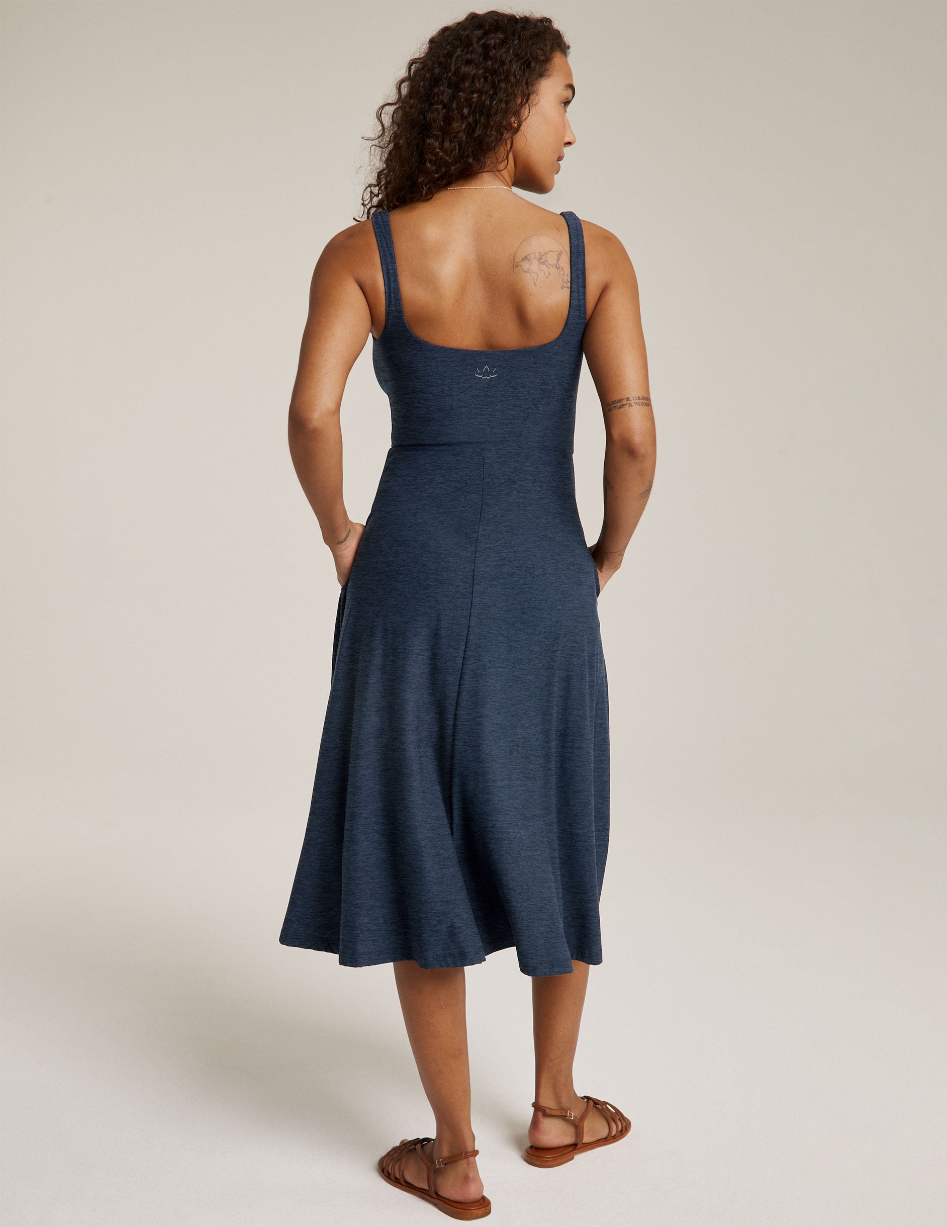 Featherweight At The Ready Square Neck Dress - Image 3