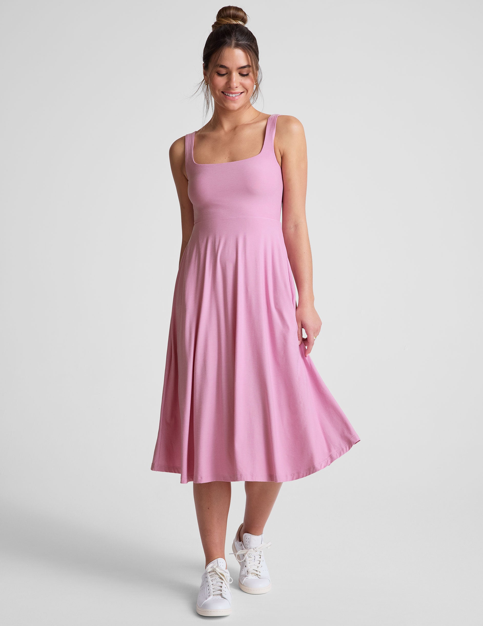 Featherweight At The Ready Square Neck Dress - Image 2