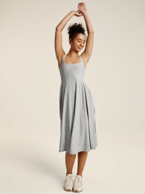 Featherweight At The Ready Square Neck Dress