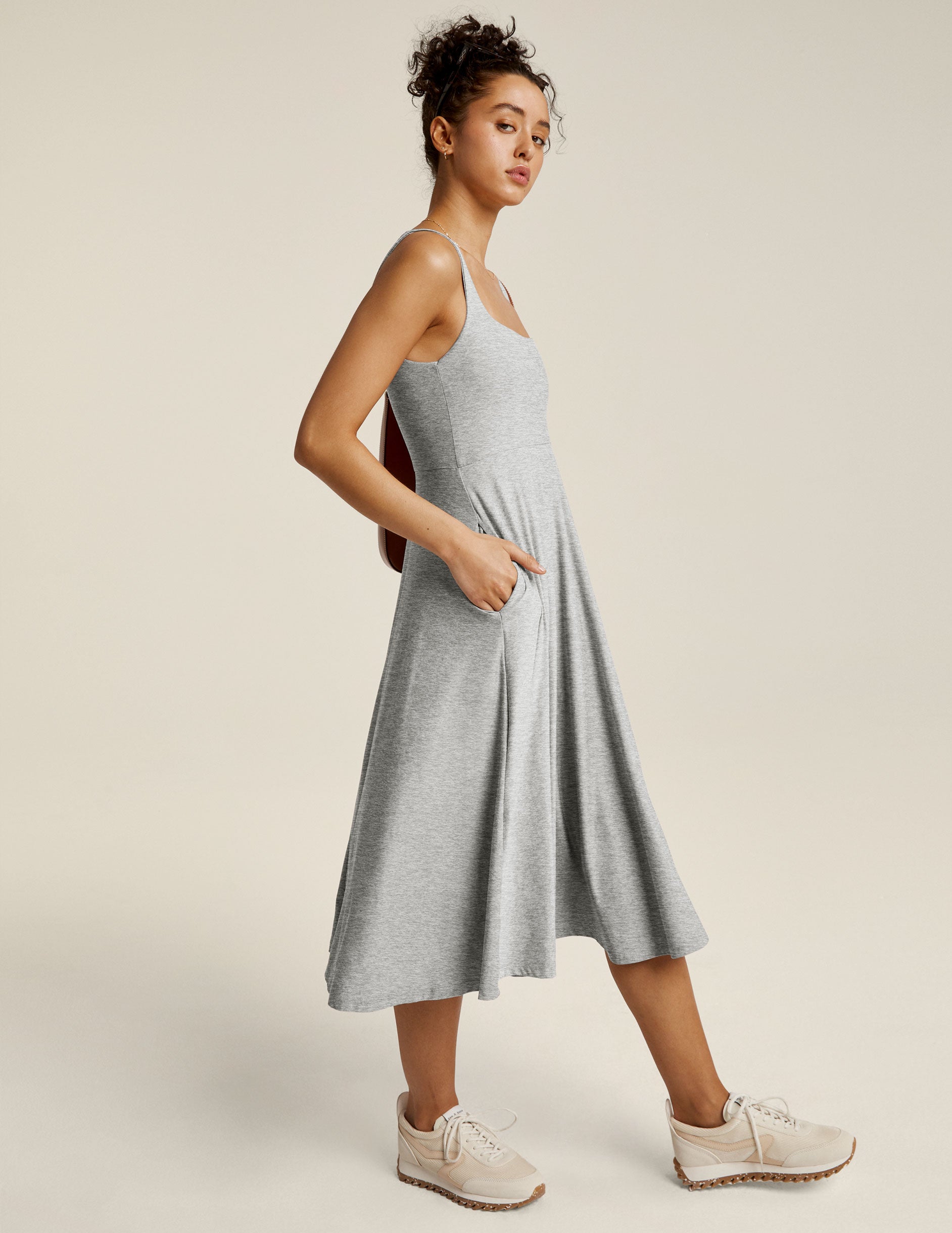 Featherweight At The Ready Square Neck Dress - Image 3