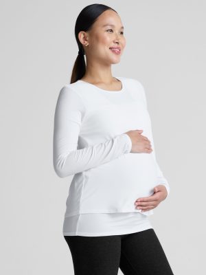 Featherweight Under Wraps Nursing Overlap Tee