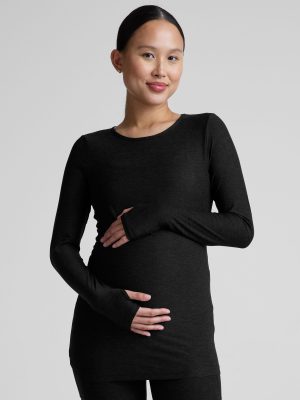 Featherweight Count On Me Maternity Crew Pullover