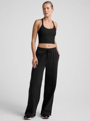 LuxeFleece Pintuck Wide Leg Pant