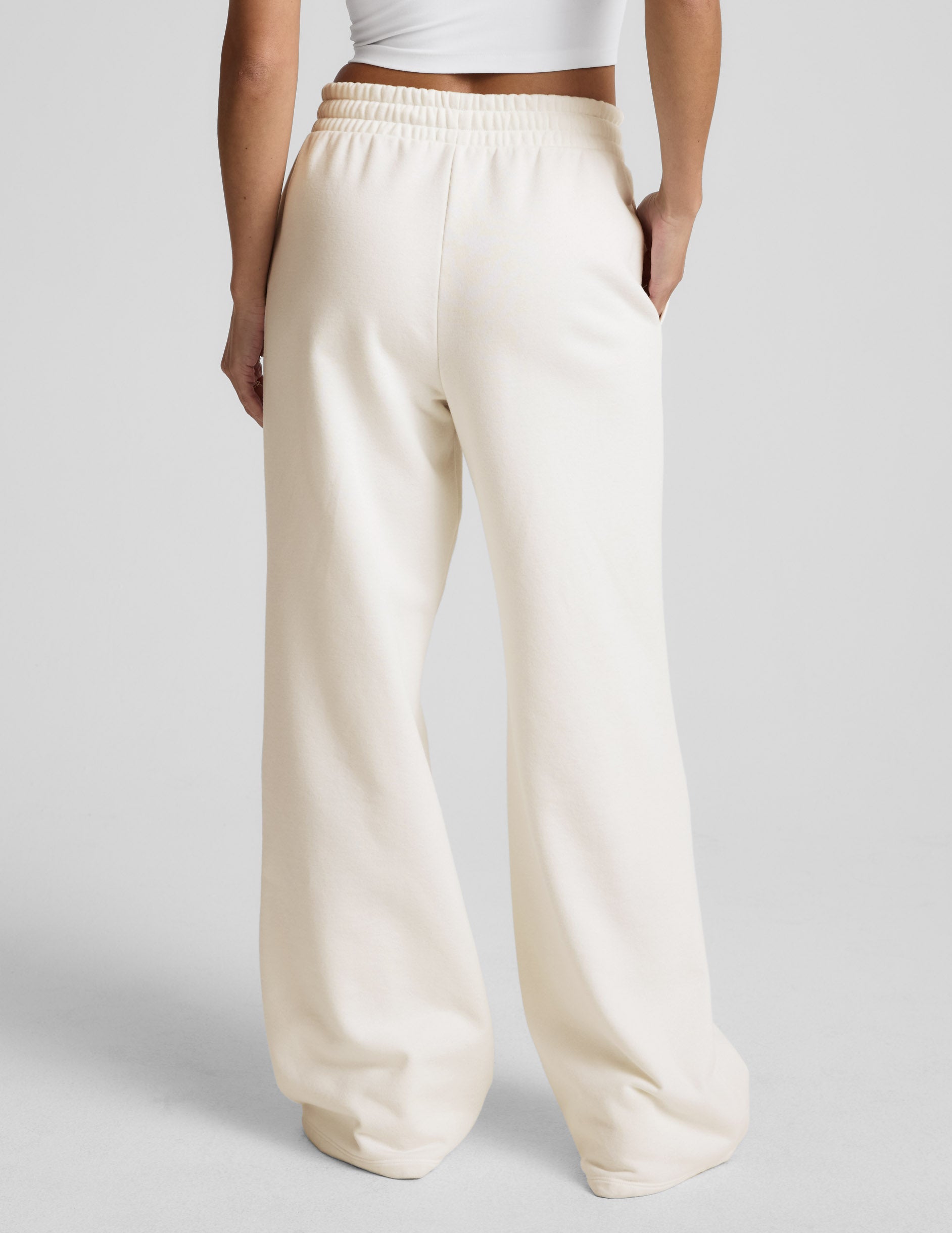 LuxeFleece Pintuck Wide Leg Pant - Image 5