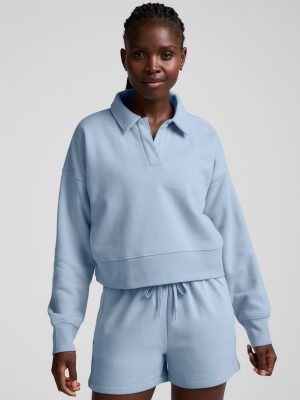 LuxeFleece Collared Sweatshirt