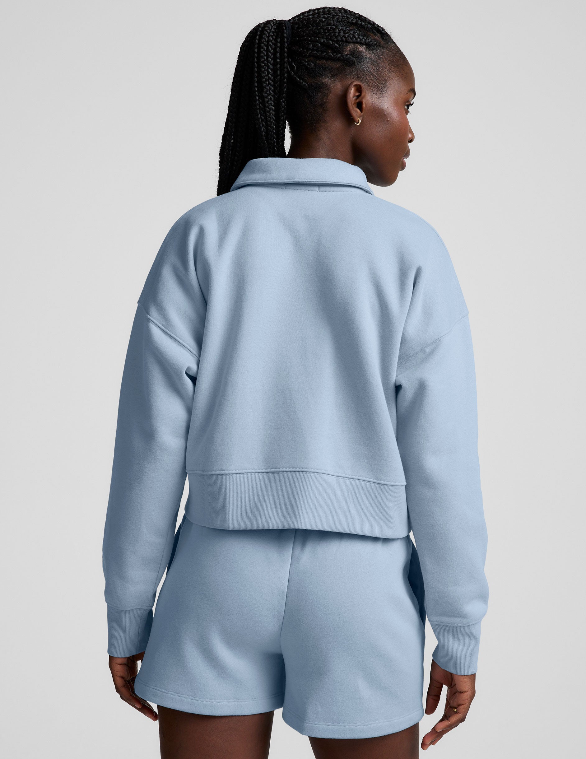 LuxeFleece Collared Sweatshirt - Image 3