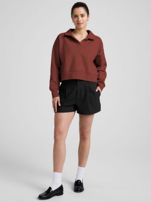 LuxeFleece Collared Sweatshirt