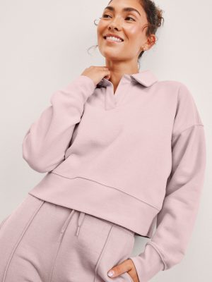 LuxeFleece Collared Sweatshirt