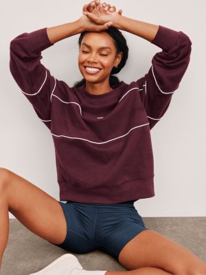 LuxeFleece Piper Boxy Sweatshirt