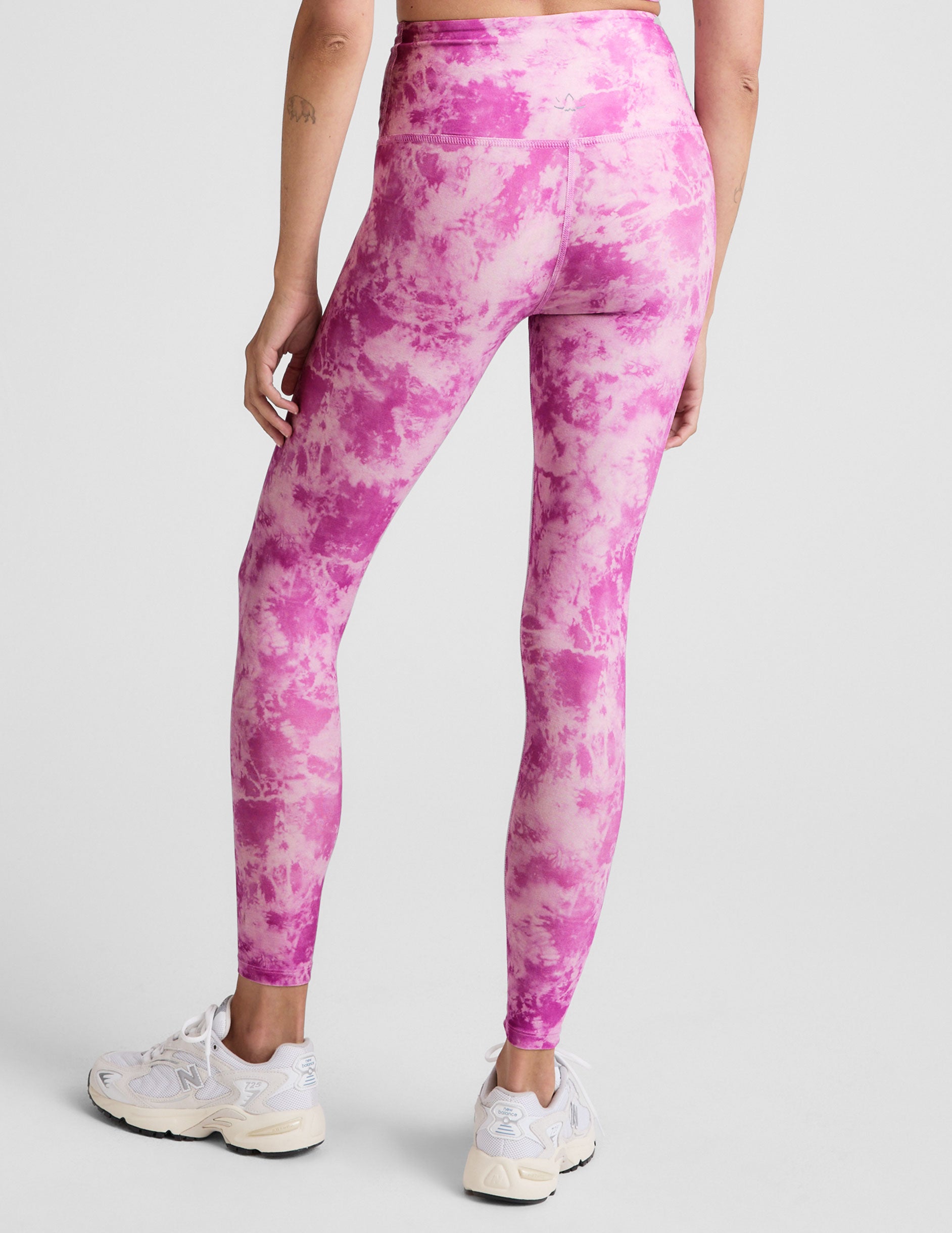 Sunset Violet Icedye SoftMark High Waisted Midi Legging - Image 4