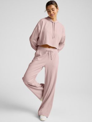 Breathe Easy Ribbed Wide Leg Pant