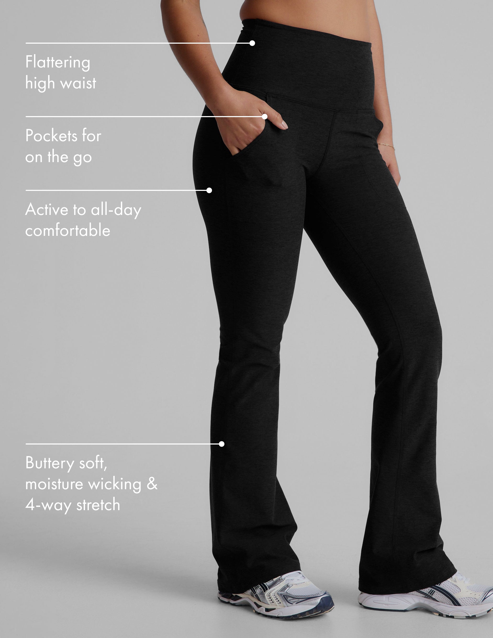 Spacedye High Waisted Practice Pocket Bootcut Pant - Image 2