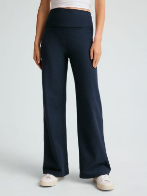 Spacedye Foldover Wide Leg Pant