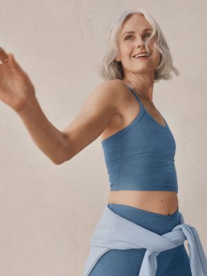 Spacedye Slim Racerback Cropped Tank