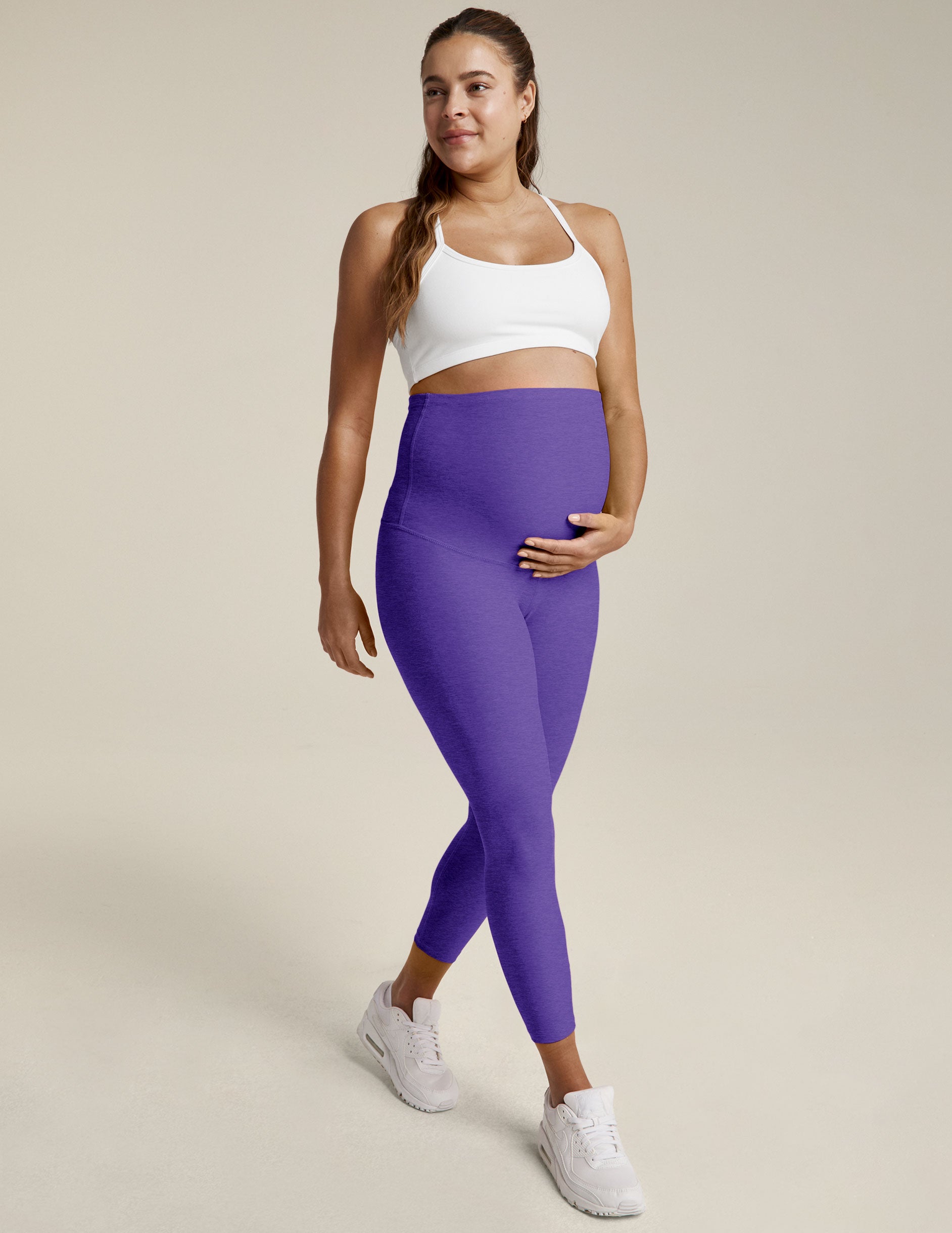 Spacedye Love The Bump Capri Maternity Legging - Image 4