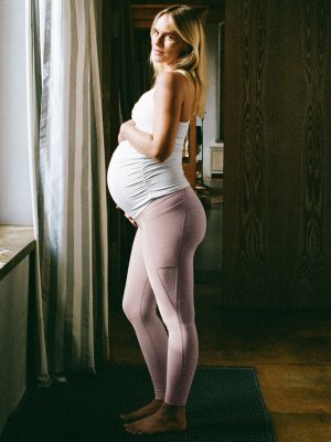 Spacedye Love the Bump Maternity Pocket Midi Legging
