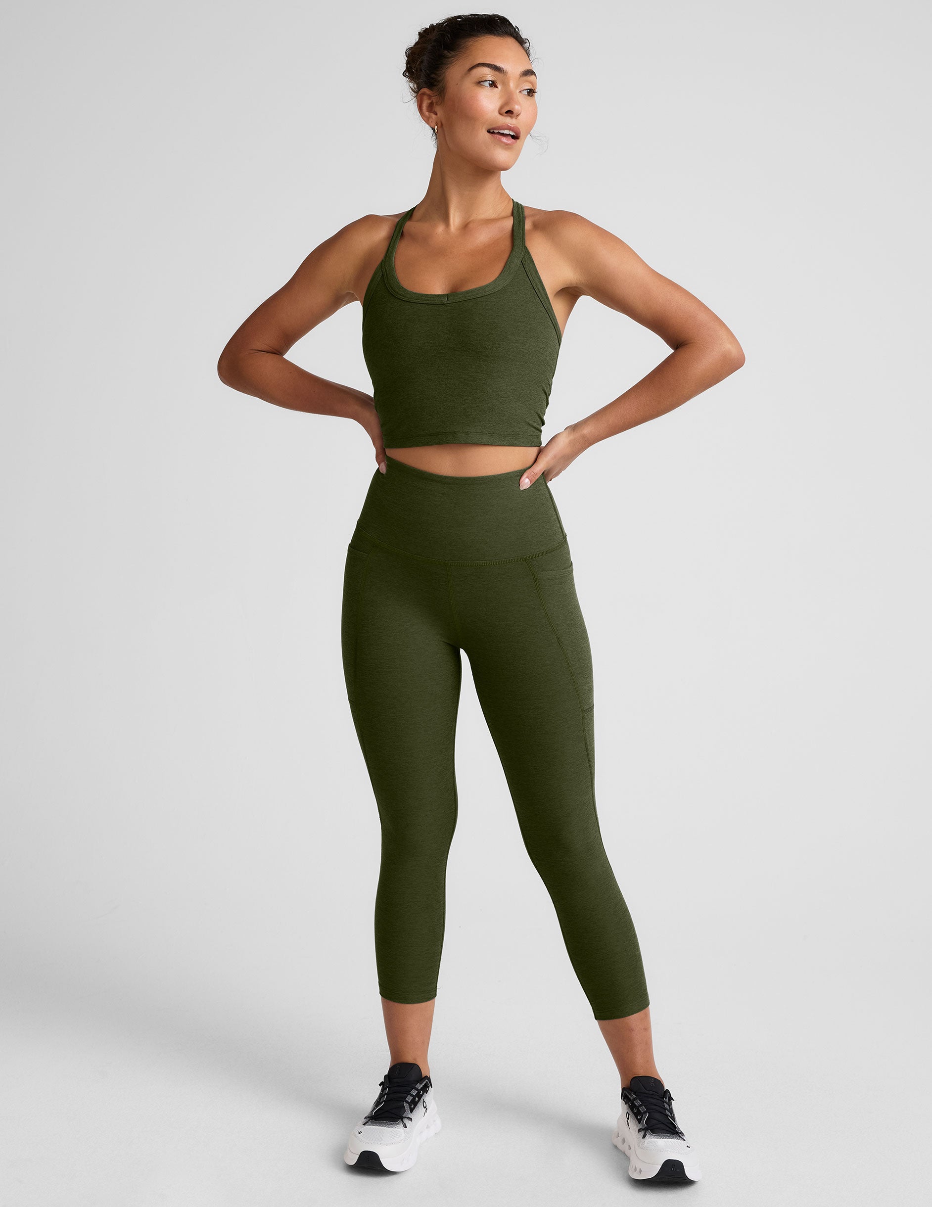 Spacedye Out Of Pocket High Waisted Capri Legging