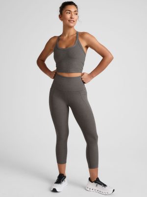 Spacedye Out Of Pocket High Waisted Capri Legging