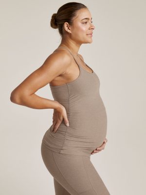 Spacedye Keep Your Cool Maternity Slim Racerback Tank