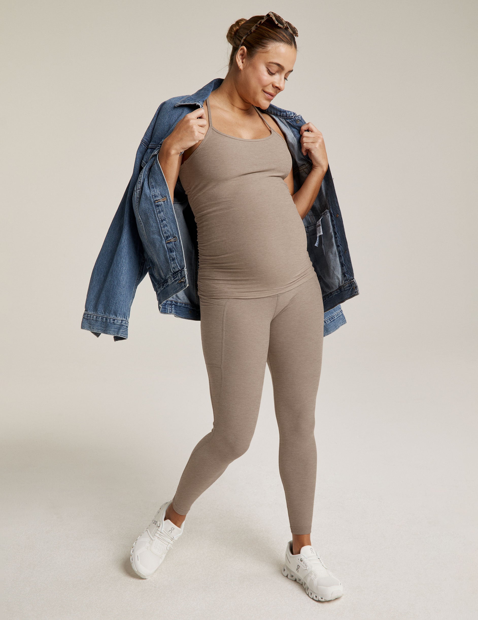 Spacedye Keep Your Cool Maternity Slim Racerback Tank - Image 5