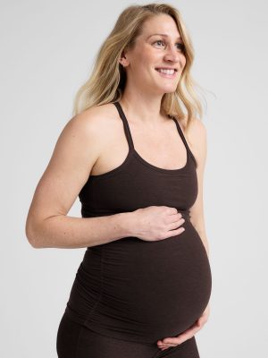 Spacedye Keep Your Cool Maternity Slim Racerback Tank
