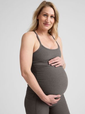 Spacedye Keep Your Cool Maternity Slim Racerback Tank