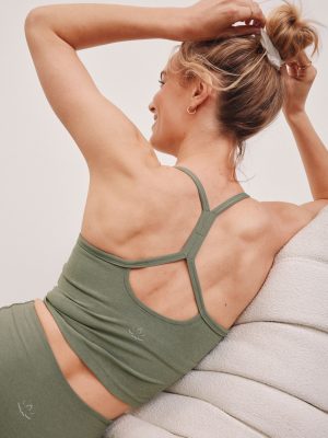 Spacedye Slim Racerback Cropped Tank