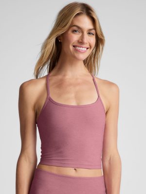 Spacedye Slim Racerback Cropped Tank