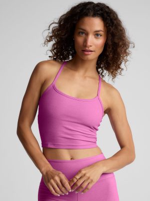 Spacedye Slim Racerback Cropped Tank