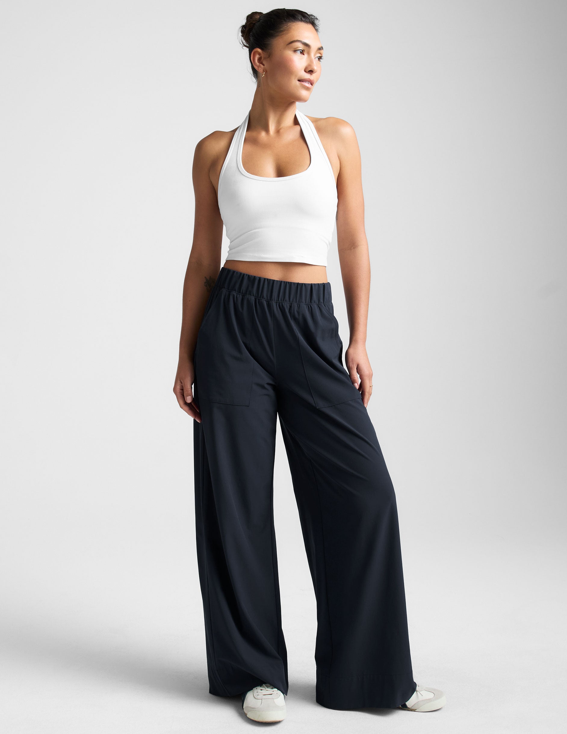 Spacedye Well Rounded Cropped Halter Tank - Image 4